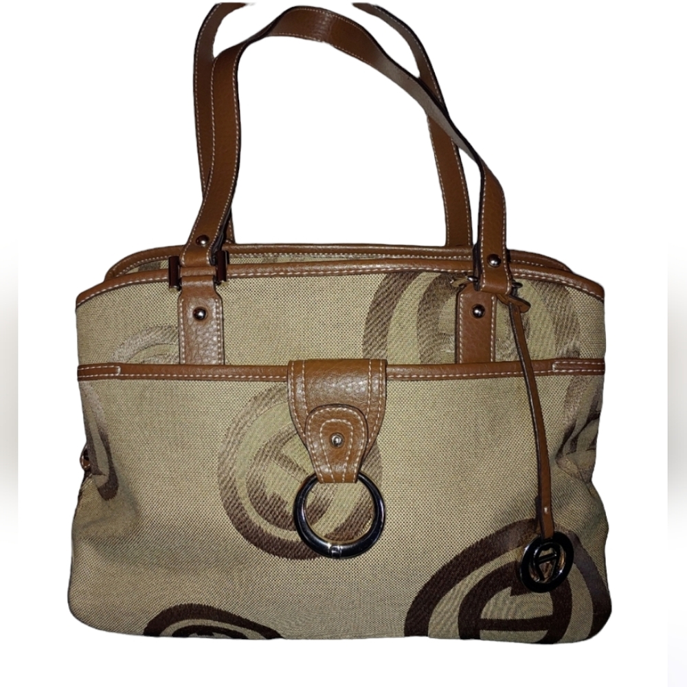Etienne Aigner Purse, Tan Canvas